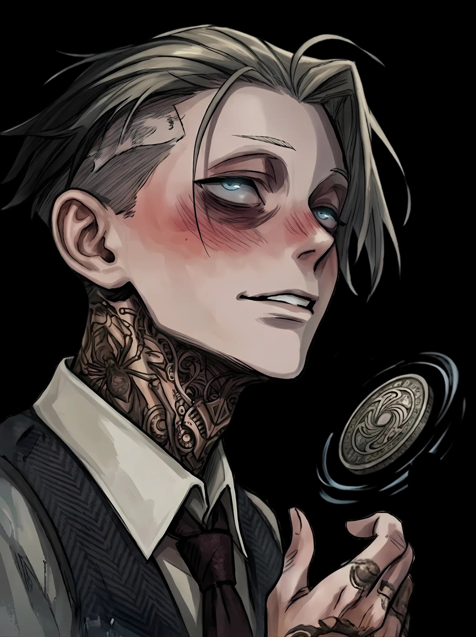 Portrait du Sujet 12 — analyse de résonance visuelle — Maximum Impact manga Obsidian